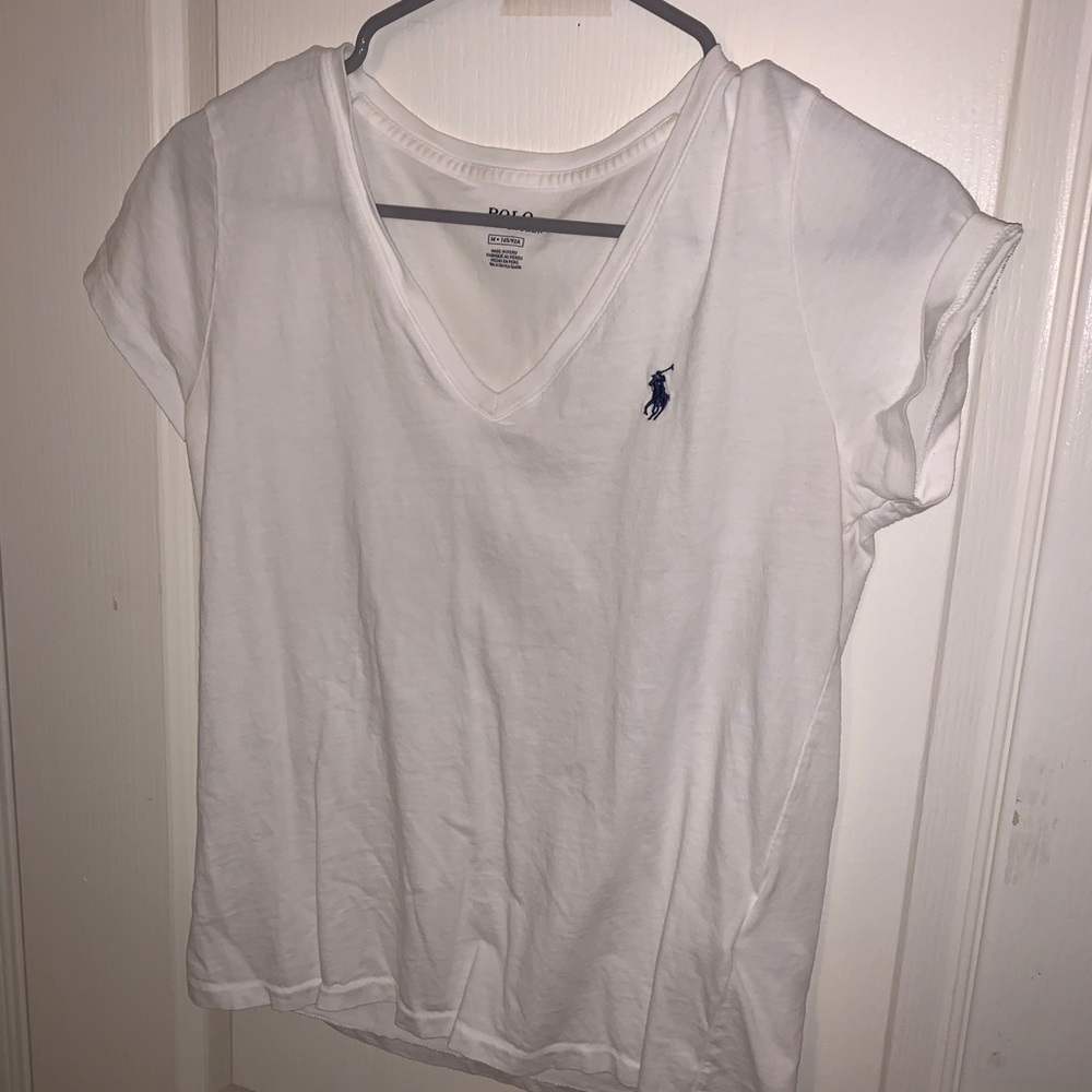 White polo tee